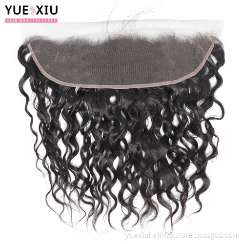 Indian Water Wave Bundles With Closure,Bohemian Hair Lace Closure,Skin Weft Seamless Hair Extensions